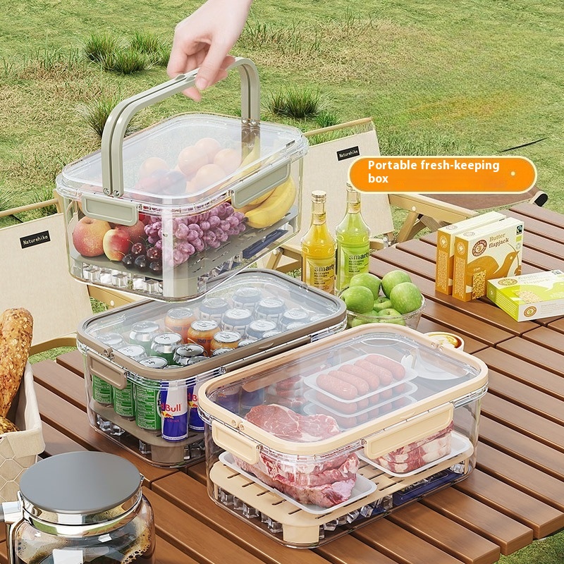 Food Storage Containers Plastic Box - 휴대용 도시락통, 손잡이가 있는 누수 방지