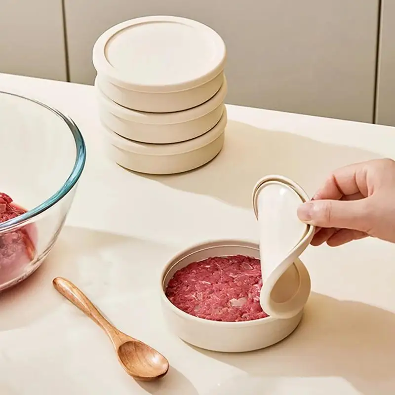 Food Storage Eco Friendly - 1PC 버거 패티 보관용 논스틱 실리콘