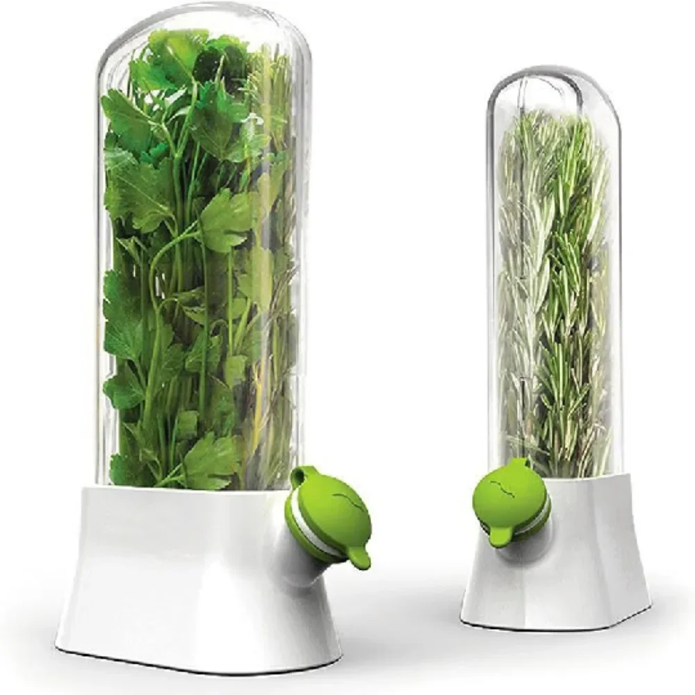 Herb Keeper Container - 허브 보호기 보관 용기 야채 보존