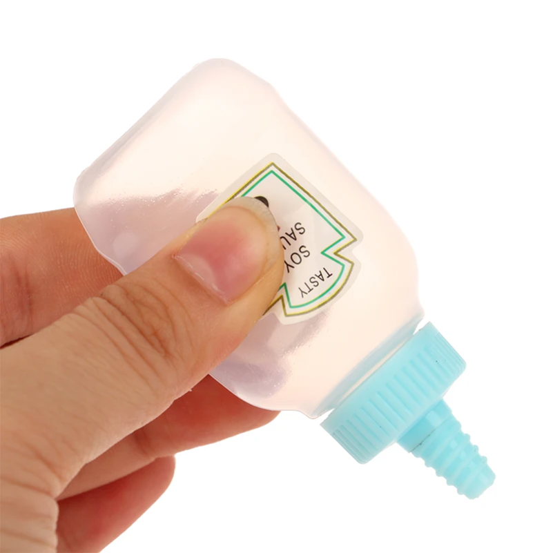 Herb Keeper Container - 4개/세트 미니 소스병 케첩 꿀 샐러드