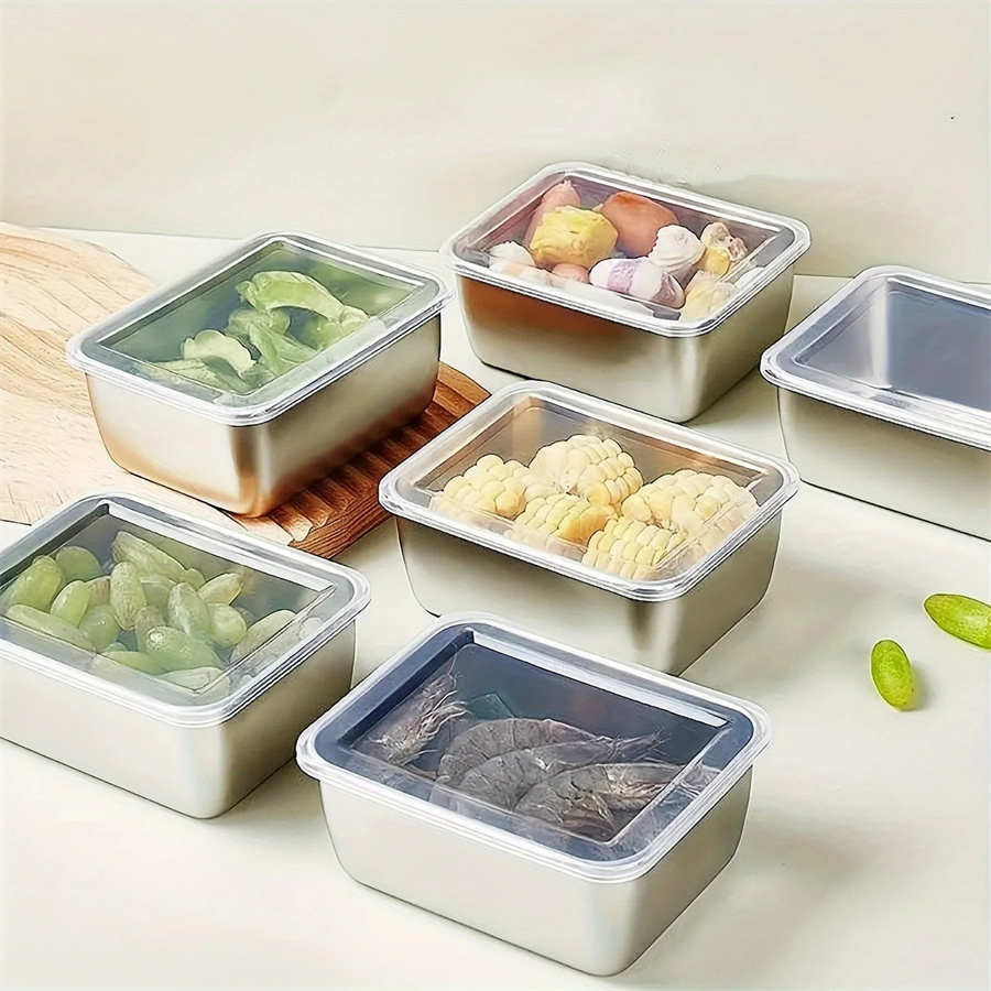 Food Storage Order - 1/3/5pcs 스테인레스 스틸 식품 보관 상자
