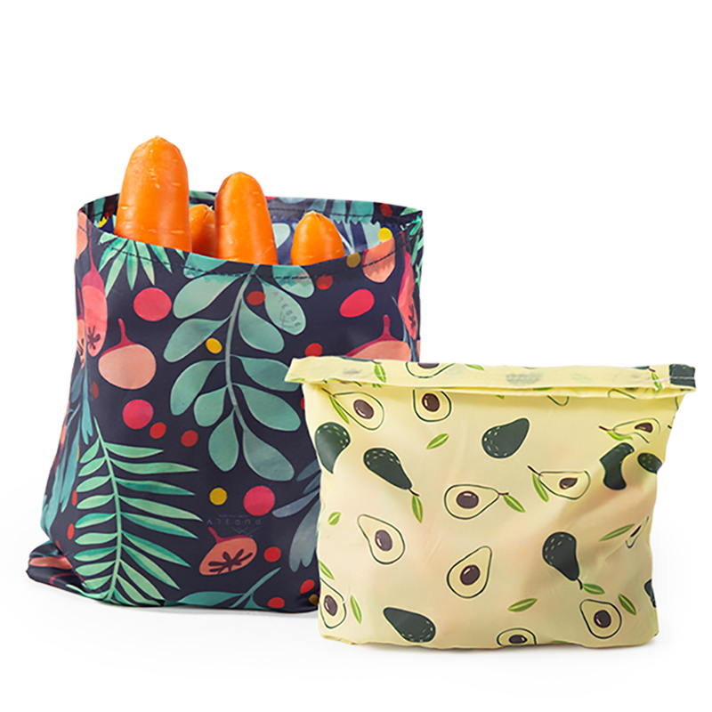 Food Storage Zipper Bags - 3개 플라스틱 프리 재사용 가능 밀랍