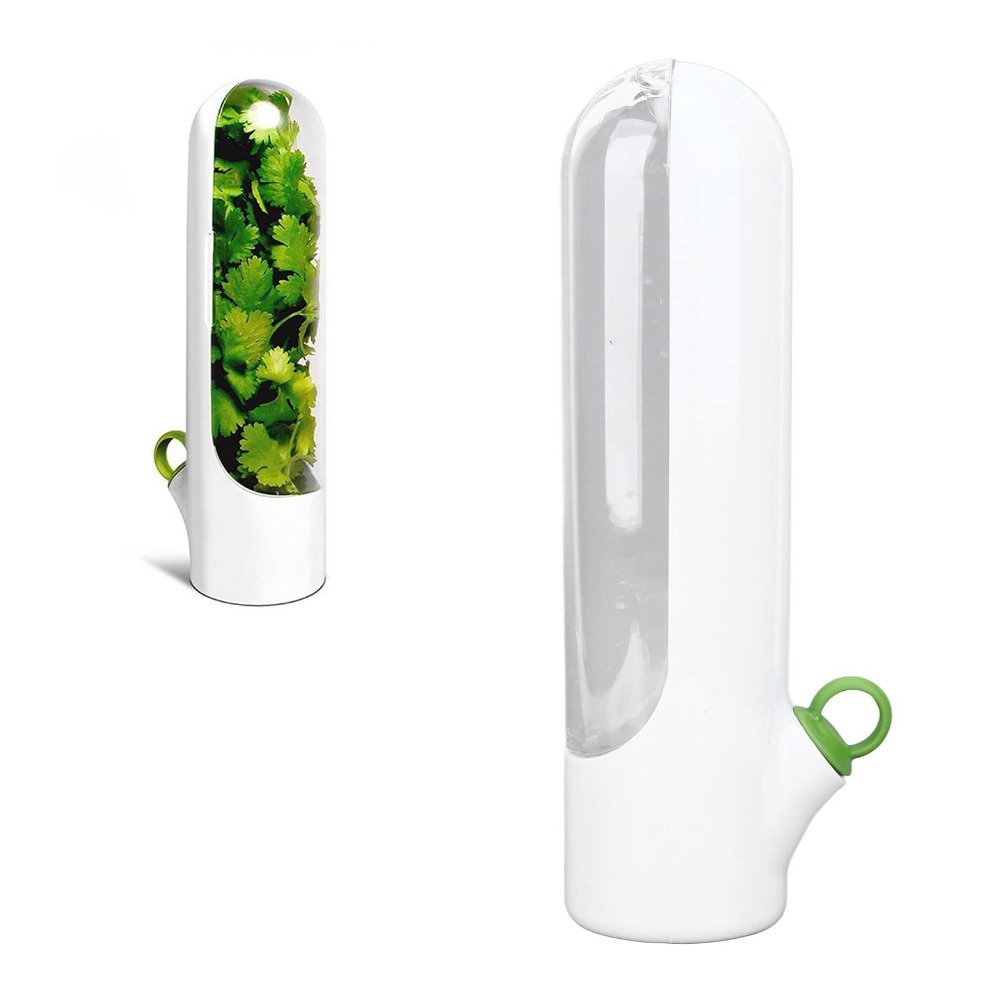 허브 보호기 보관 용기 신선한 허브 키퍼 바닐라 야채  - Herb Keeper Container 리뷰 및 가격