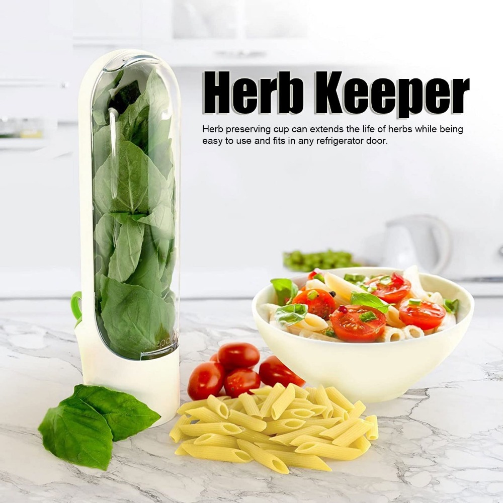허브 보호기 보관 용기 신선한 허브 키퍼 바닐라 야채  - Herb Keeper Container 리뷰 및 가격