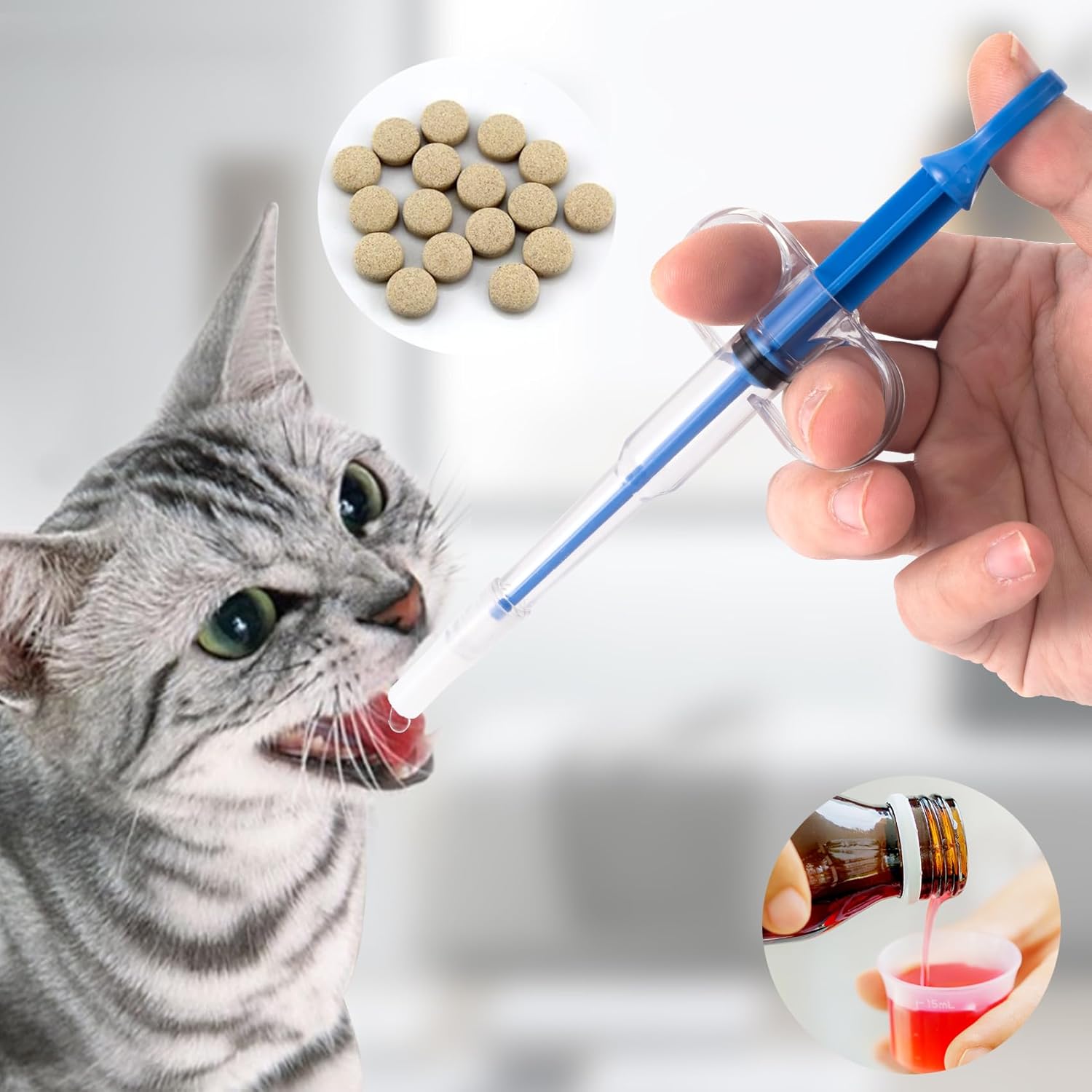 반려동물 약 먹이통, 실리콘 주사기 고양이 강아지 애완 - Storage Tips For Food 리뷰 및 가격