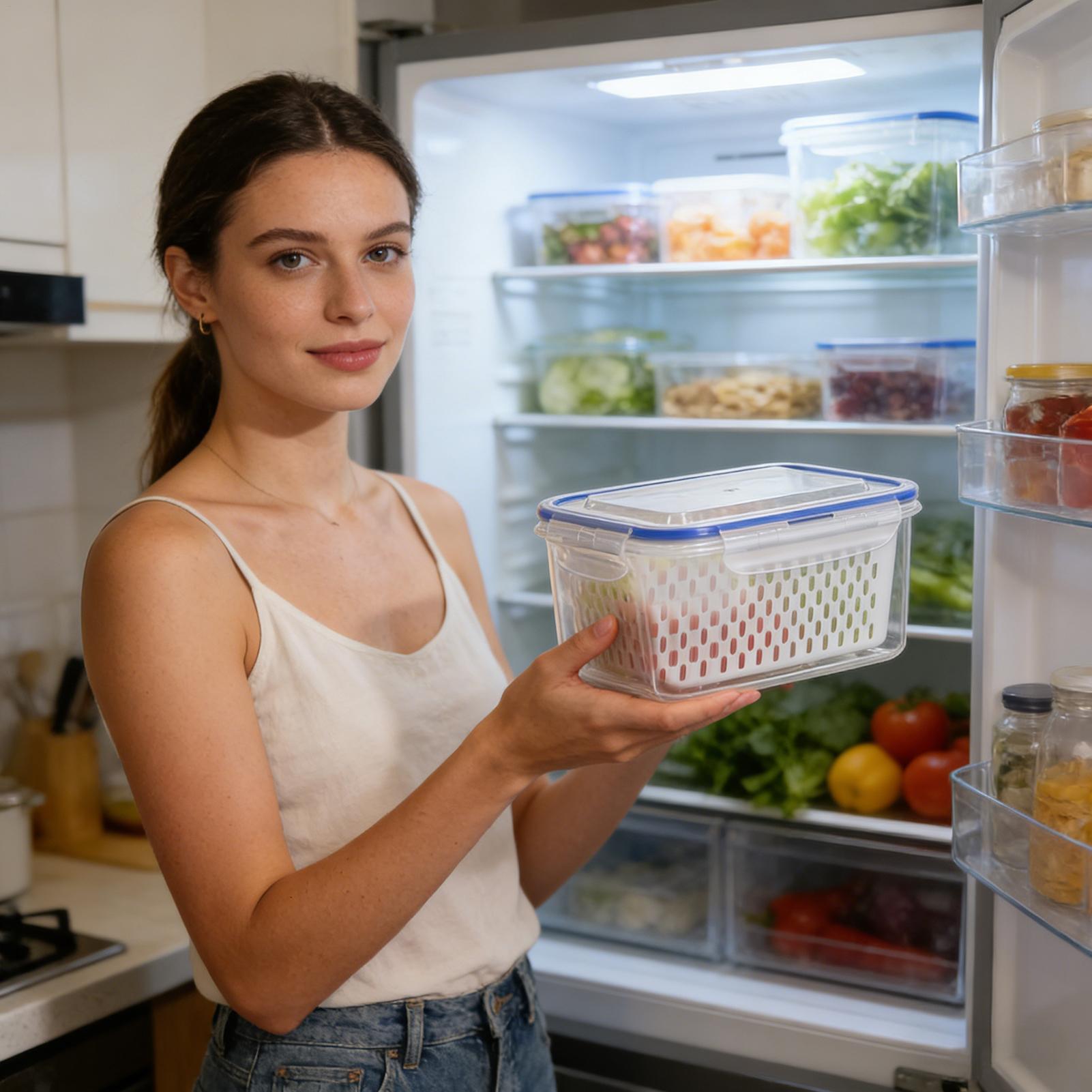 4 in 1 식품 보관 용기 4 in 1 누수 방지 투 - Food Storage Refrigerator 리뷰 및 가격