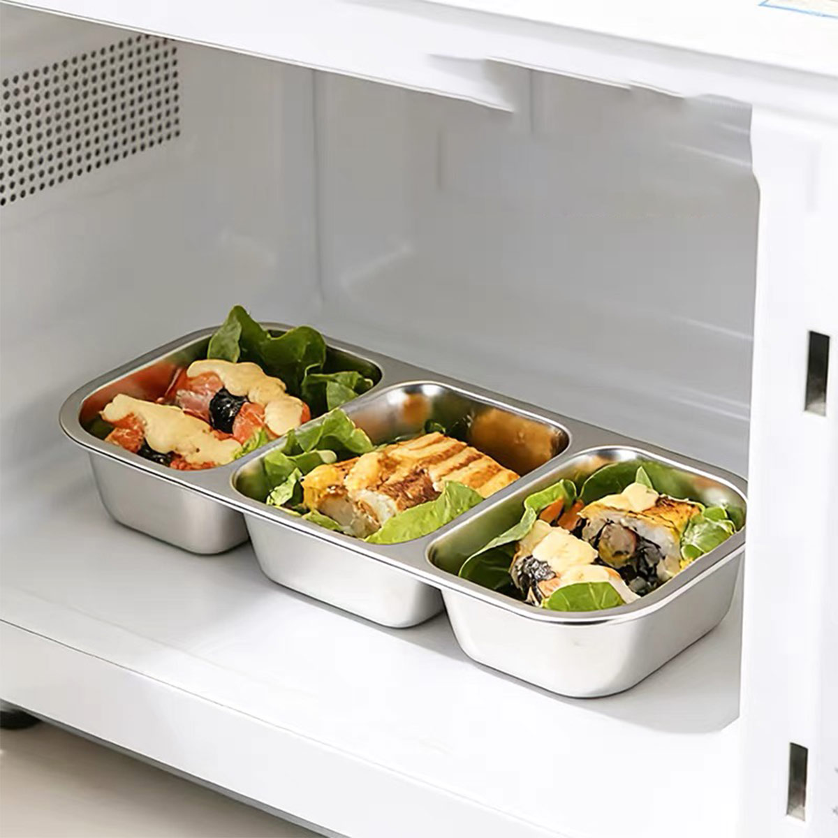 스테인리스 스틸 뚜껑 있는 식품 보관 용기, 식품 등급 - Food Storage Order 리뷰 및 가격