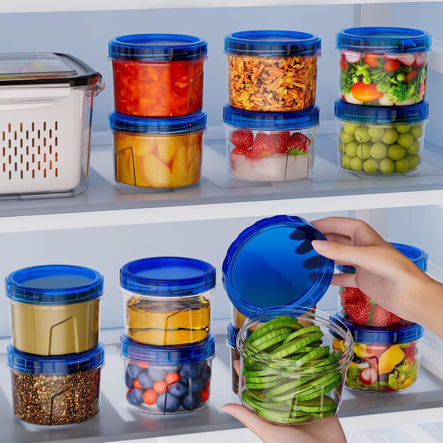 식품 보관용 냉동고 용기 6개 16온스 누출 방지 쌓을 - Food Storage Refrigerator 리뷰 및 가격