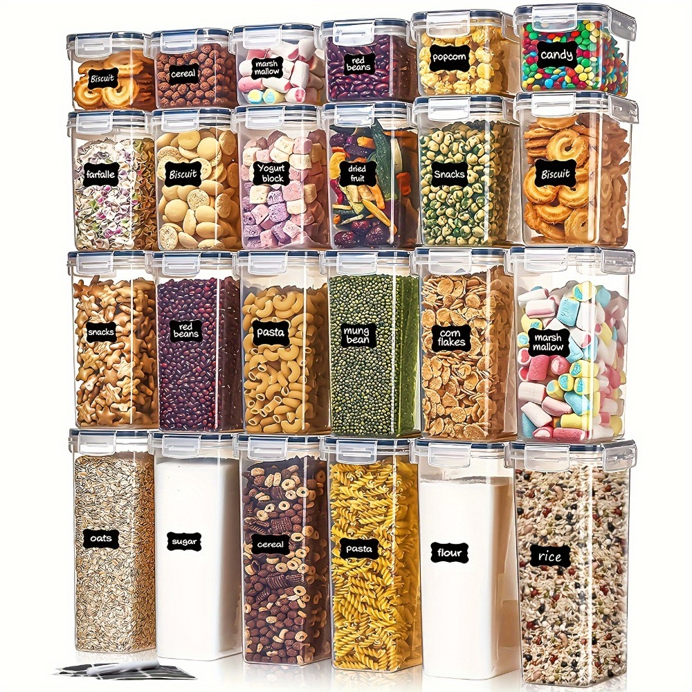 밀폐용기 24피스 세트 용기 12개 뚜껑 12개 반찬통 - Food Storage Order 리뷰 및 가격