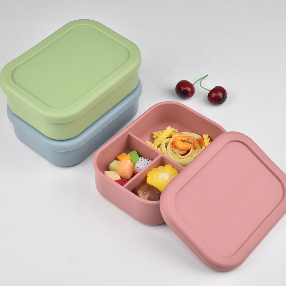 3칸 식품 등급 실리콘 벤토 도시락 - 누출 방지, 전 - Food Storage 1 Year 리뷰 및 가격