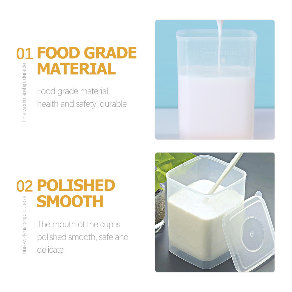 1세트 요구르트 발효 용기 고급 PP 휴대용 식품 보관 - Food Storage Containers Plastic Box 리뷰 및 가격