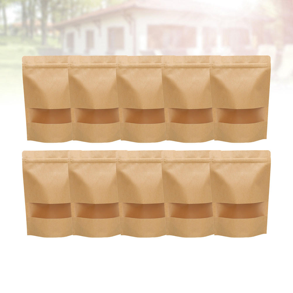 50개입 식품 보관용 크라프트 종이봉투, 지퍼 밀봉 및 - Food Storage Zipper Bags 리뷰 및 가격