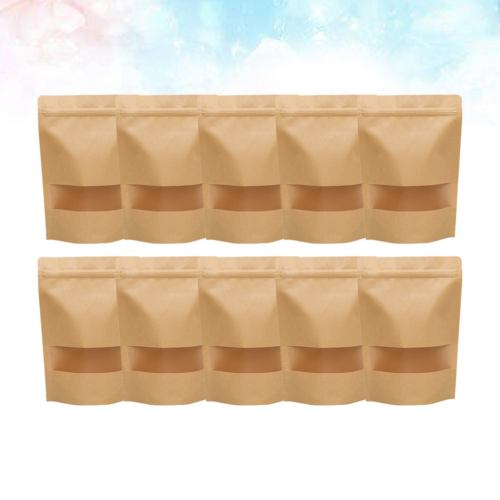 50개입 식품 보관용 크라프트 종이봉투, 지퍼 밀봉 및 - Food Storage Zipper Bags 리뷰 및 가격