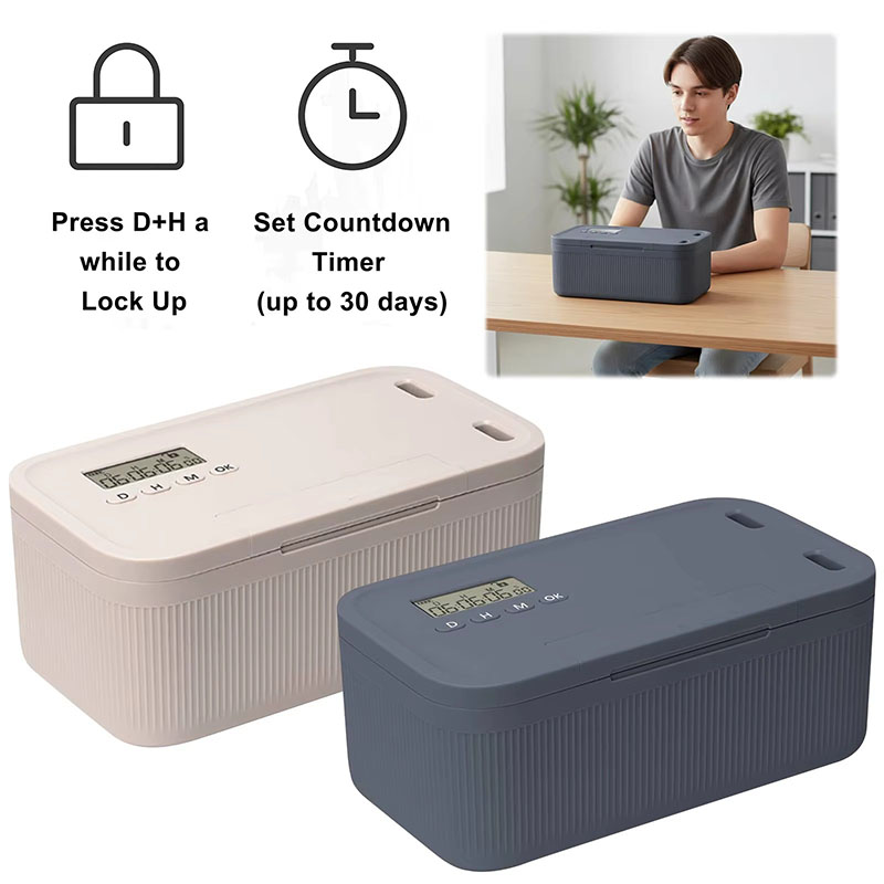 타이머가 있는 잠금 상자 전화기 보관함 시간 잠금 보관 - Food Storage Food Safety 리뷰 및 가격