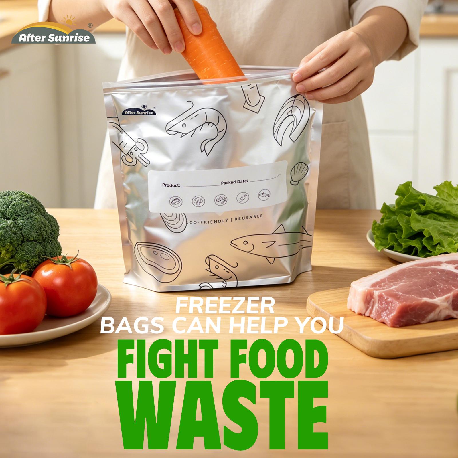 【냉장식품】재사용 가능한 알루미늄 호일 밀봉 보관백,  - Food Storage Zipper Bags 리뷰 및 가격