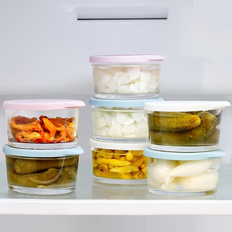 ● 전자레인지 사용 가능 원형 식품 보관 용기 고붕규산 - Food Storage Order 리뷰 및 가격