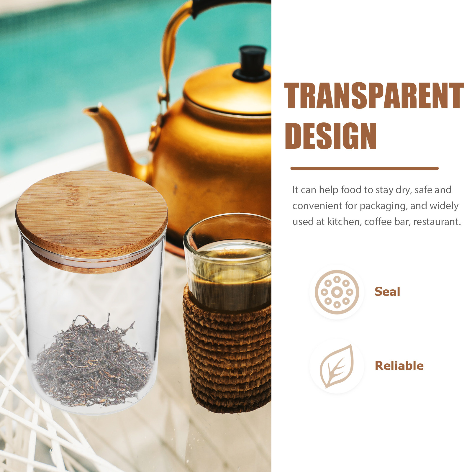 3개입 밀폐 유리 보관 용기, 나무 뚜껑, 넓은 입구, - Food Storage Jars With Wooden Lids 리뷰 및 가격