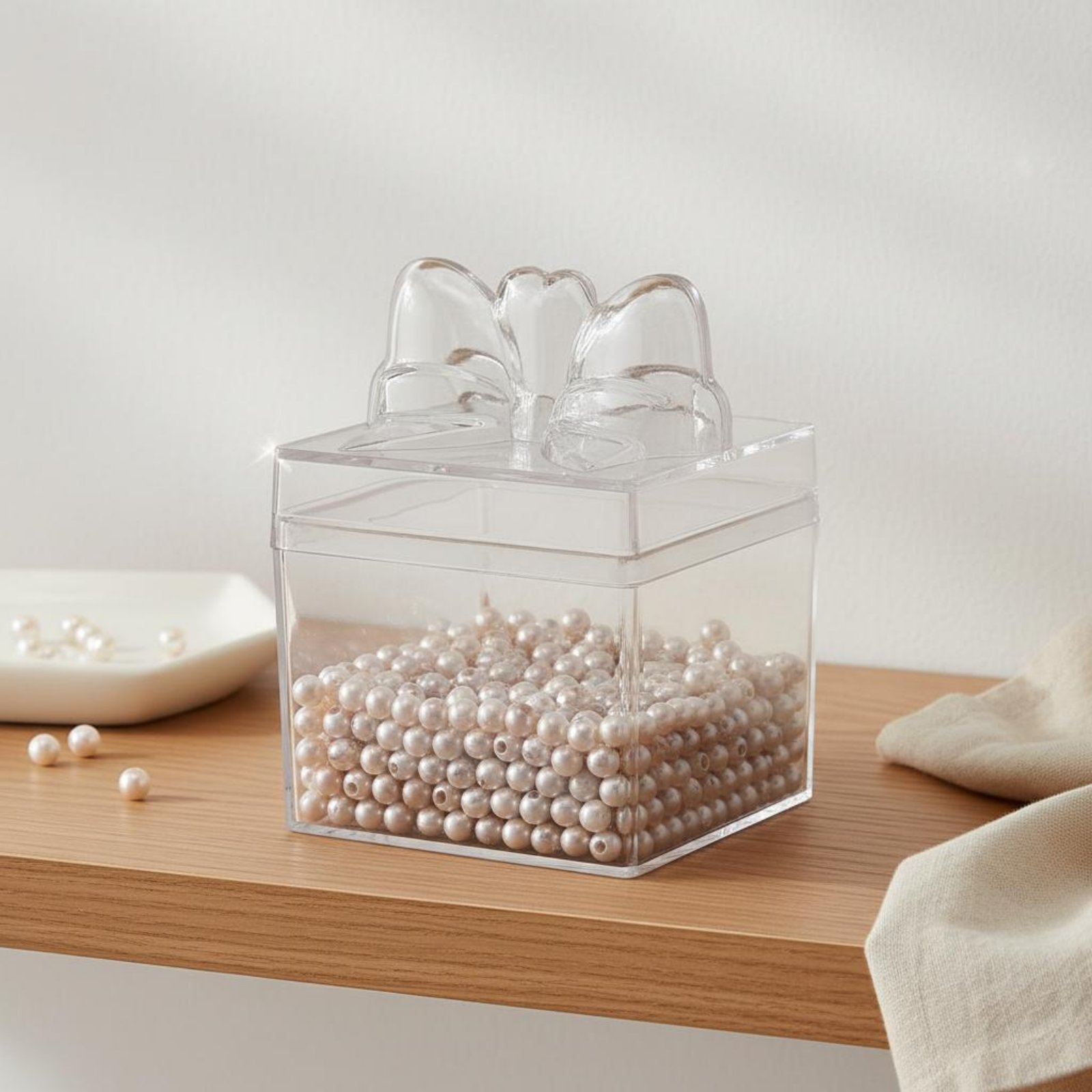 투명 플라스틱 사탕 상자 리본 포함 다용도 투명 사탕  - Food Storage Boxes 리뷰 및 가격
