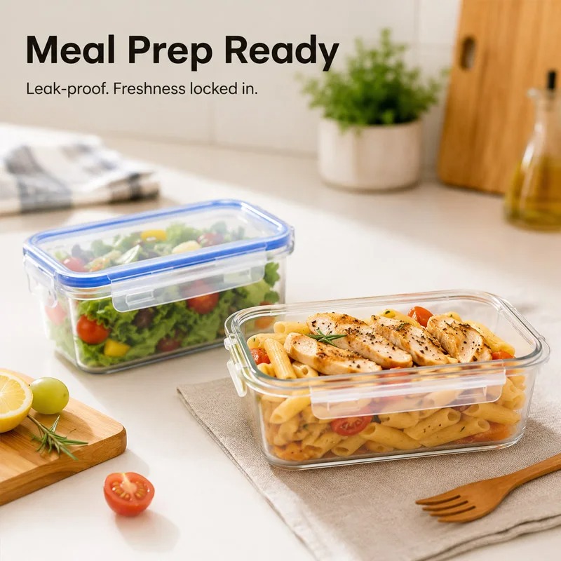 4가지 크기 냉장고 보관함 식품 플라스틱 신선도 유지  - Food Storage Eco Friendly 리뷰 및 가격