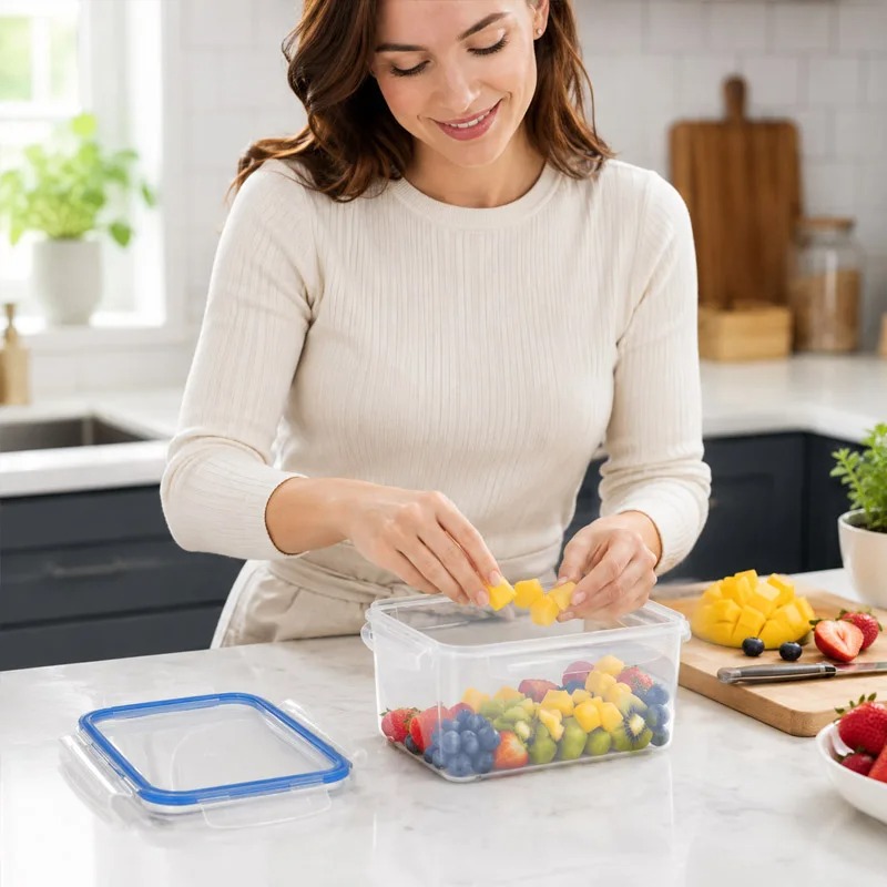 4가지 크기 냉장고 보관함 식품 플라스틱 신선도 유지  - Food Storage Eco Friendly 리뷰 및 가격