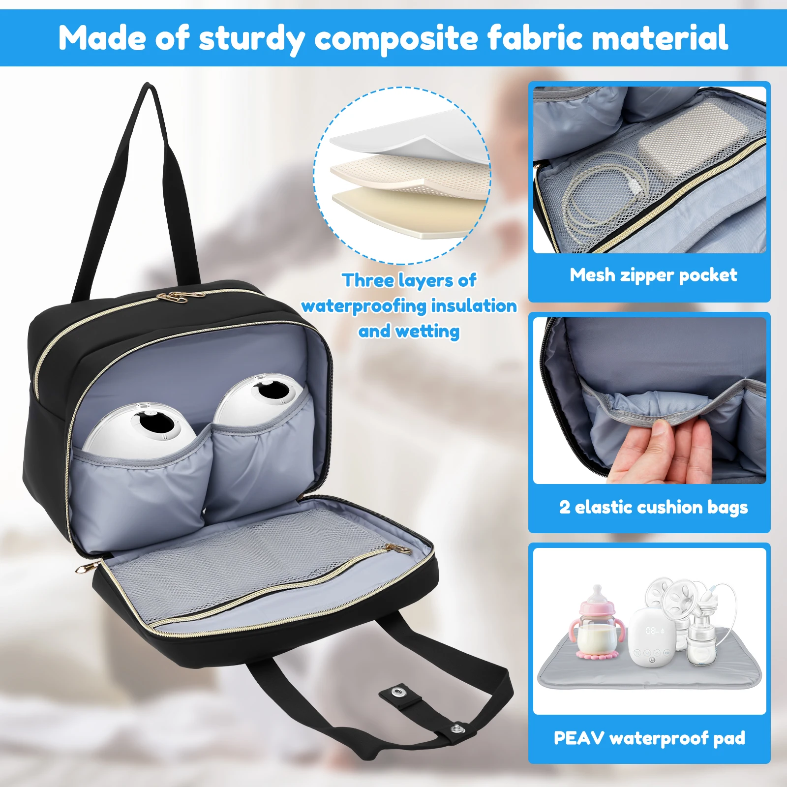 아이스팩과 방수 매트가 포함된 휴대용 모유 저장 가방, - Food Storage 1 Year 리뷰 및 가격