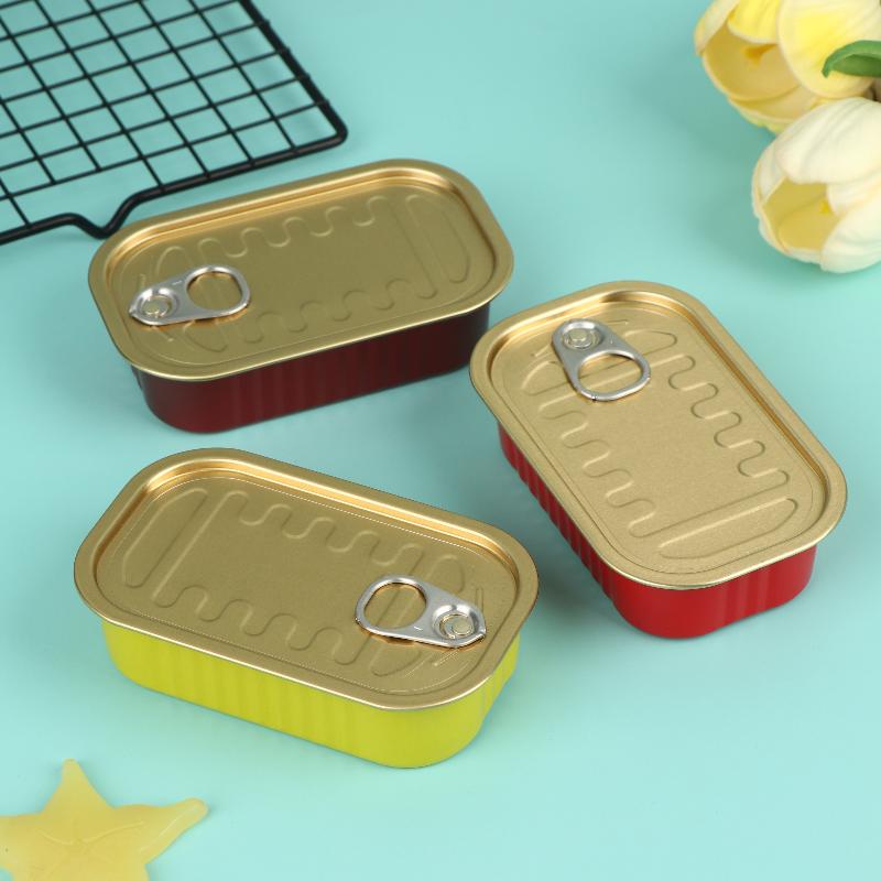 2Pcs 빈 미니 주석 상자 끈으로 끌어당기는 뚜껑이  - Food Storage Boxes 리뷰 및 가격