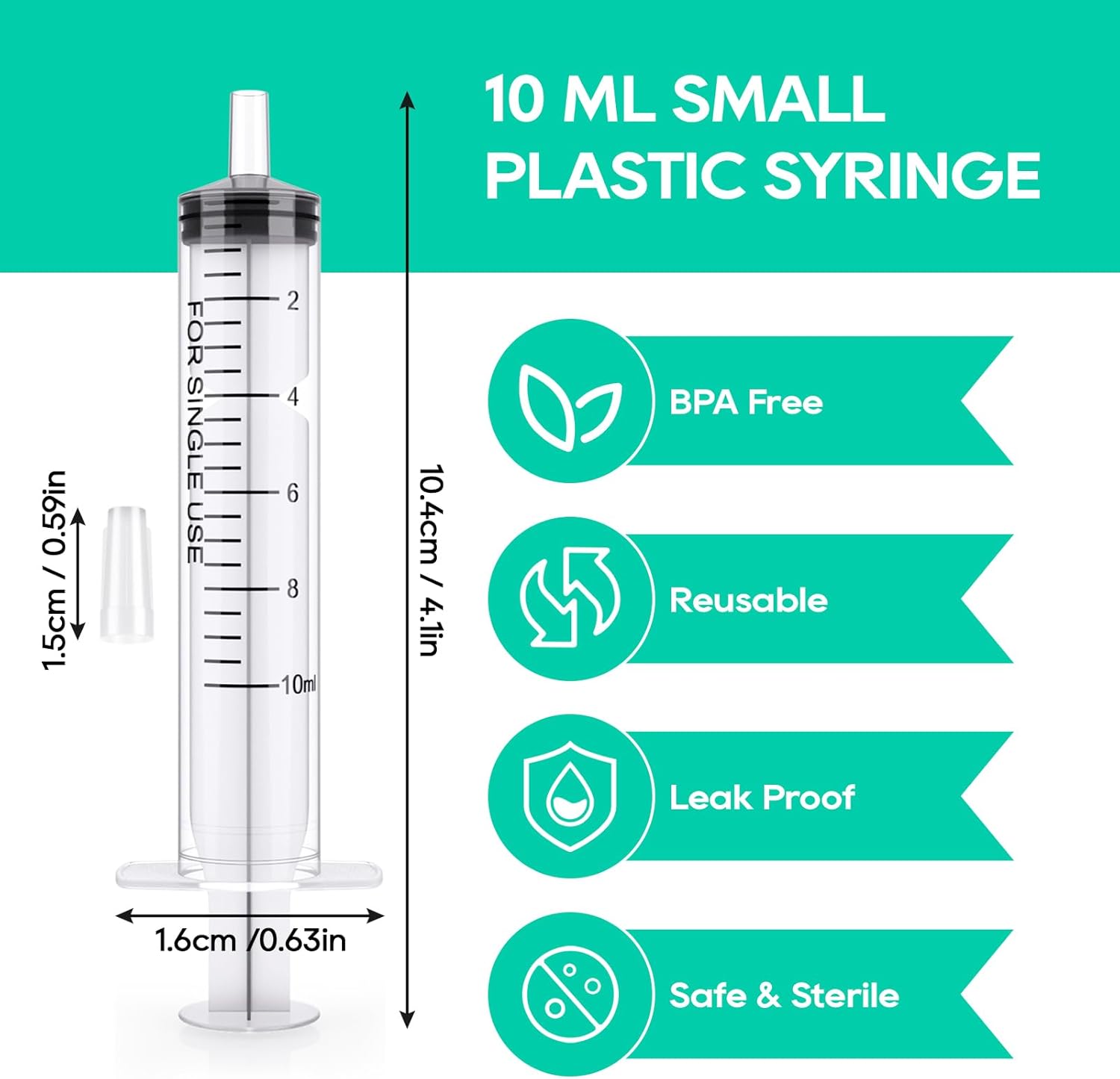 100팩 50/30/20ml 주사기 팁 캡이 있는 플라 - Storage Tips For Food 리뷰 및 가격