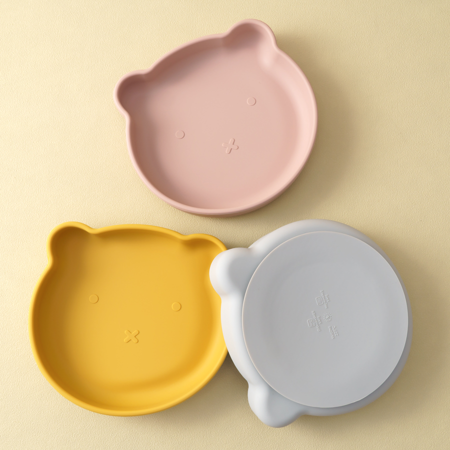 1PC 실리콘 아기 요리 흡입 식사 접시 만화 곰 모양 - Food Storage 1 Year 리뷰 및 가격