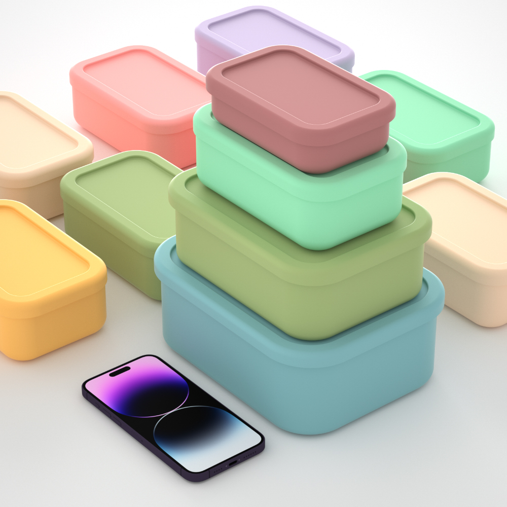 세트/2개입 직사각형 실리콘 도시락통 뚜껑 포함 대형  - Food Storage Xl 리뷰 및 가격