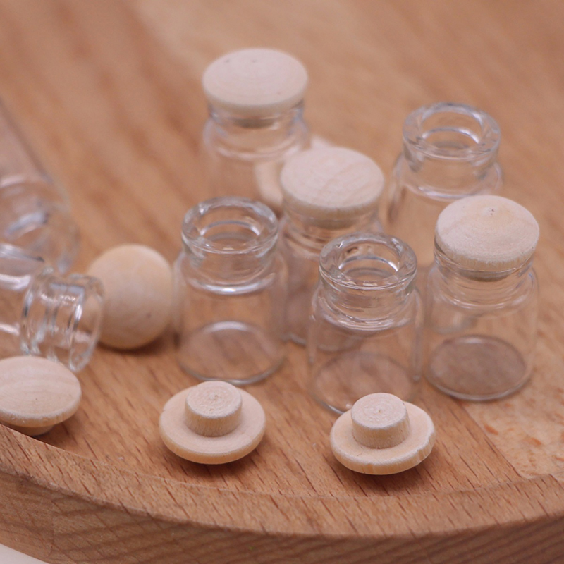 4개 1:12 인형집 미니어처 유리병 모델 캔디병 저장 - Food Storage Jars With Wooden Lids 리뷰 및 가격