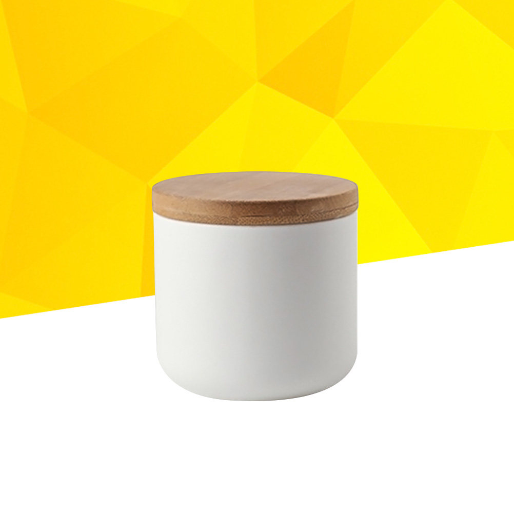 세라믹 보관 용기 소형 화이트 밀폐형 나무 뚜껑 차,  - Food Storage Jars With Wooden Lids 리뷰 및 가격