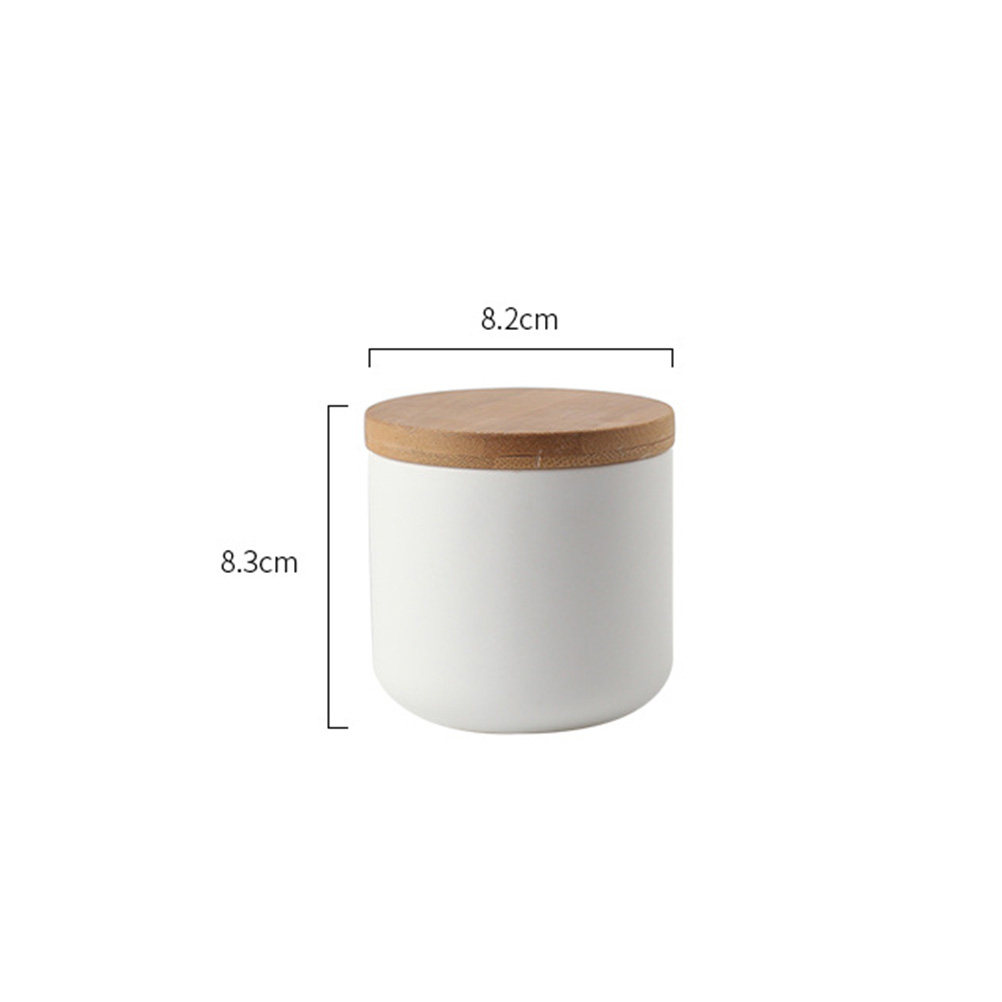 세라믹 보관 용기 소형 화이트 밀폐형 나무 뚜껑 차,  - Food Storage Jars With Wooden Lids 리뷰 및 가격