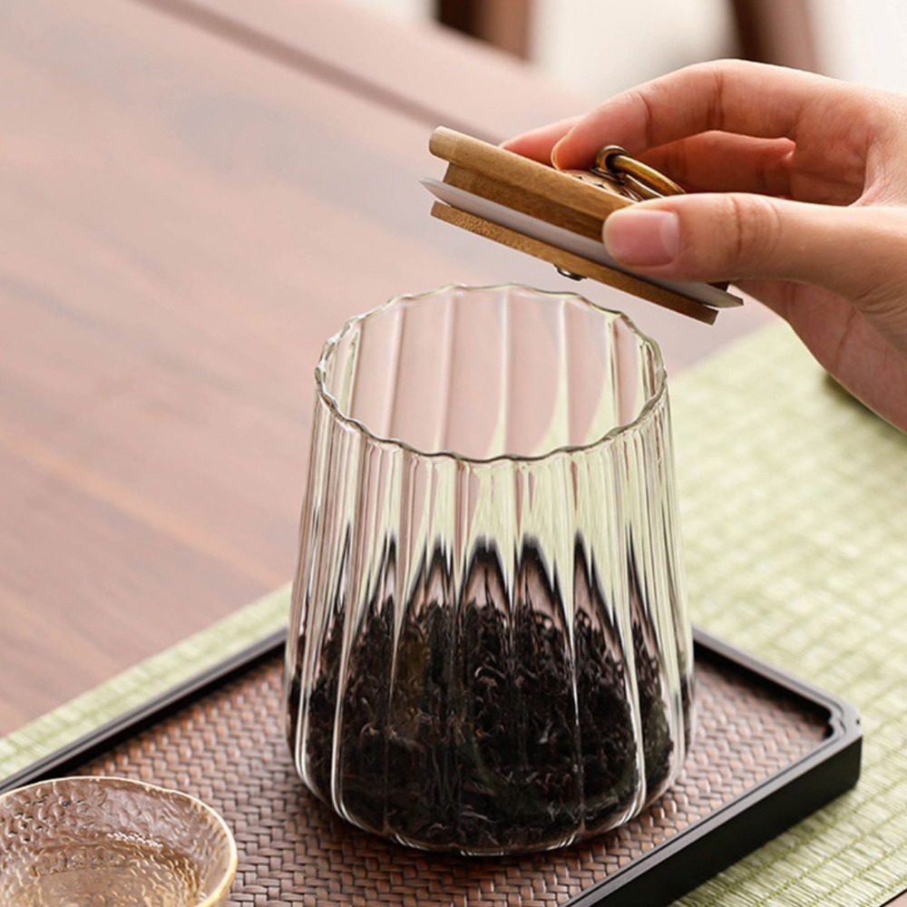 주방 식품 용기 밀폐 용기, 항아리 유리 용기, 곡물  - Food Storage Jars With Wooden Lids 리뷰 및 가격