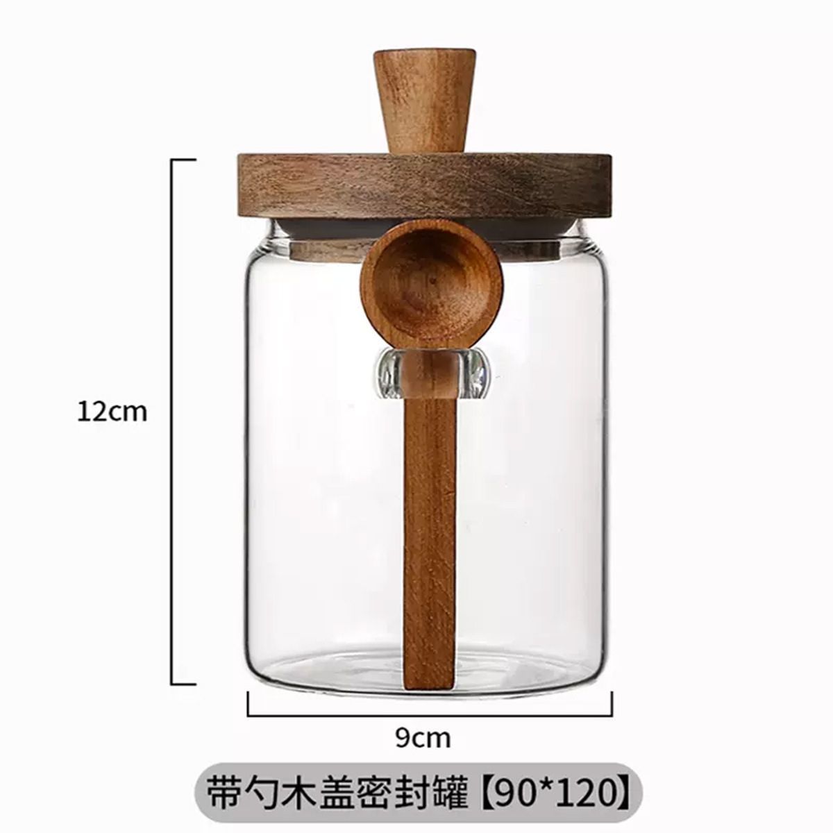 밀폐형 나무 뚜껑과 스푼이 있는 유리 보관 용기, 커피 - Food Storage Jars With Wooden Lids 리뷰 및 가격