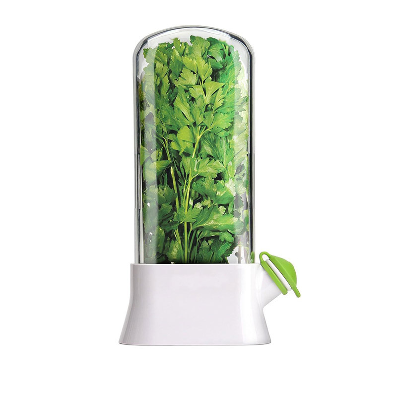 냉장고 허브 크리스퍼 세이버 포드 용기, 야채 보존 병 - Herb Keeper Container 리뷰 및 가격