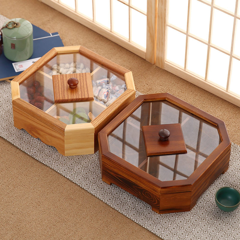 뚜껑이있는 새로운 나무 사탕 비스킷 보관 상자 홈 식품 - Food Storage Jars With Wooden Lids 리뷰 및 가격