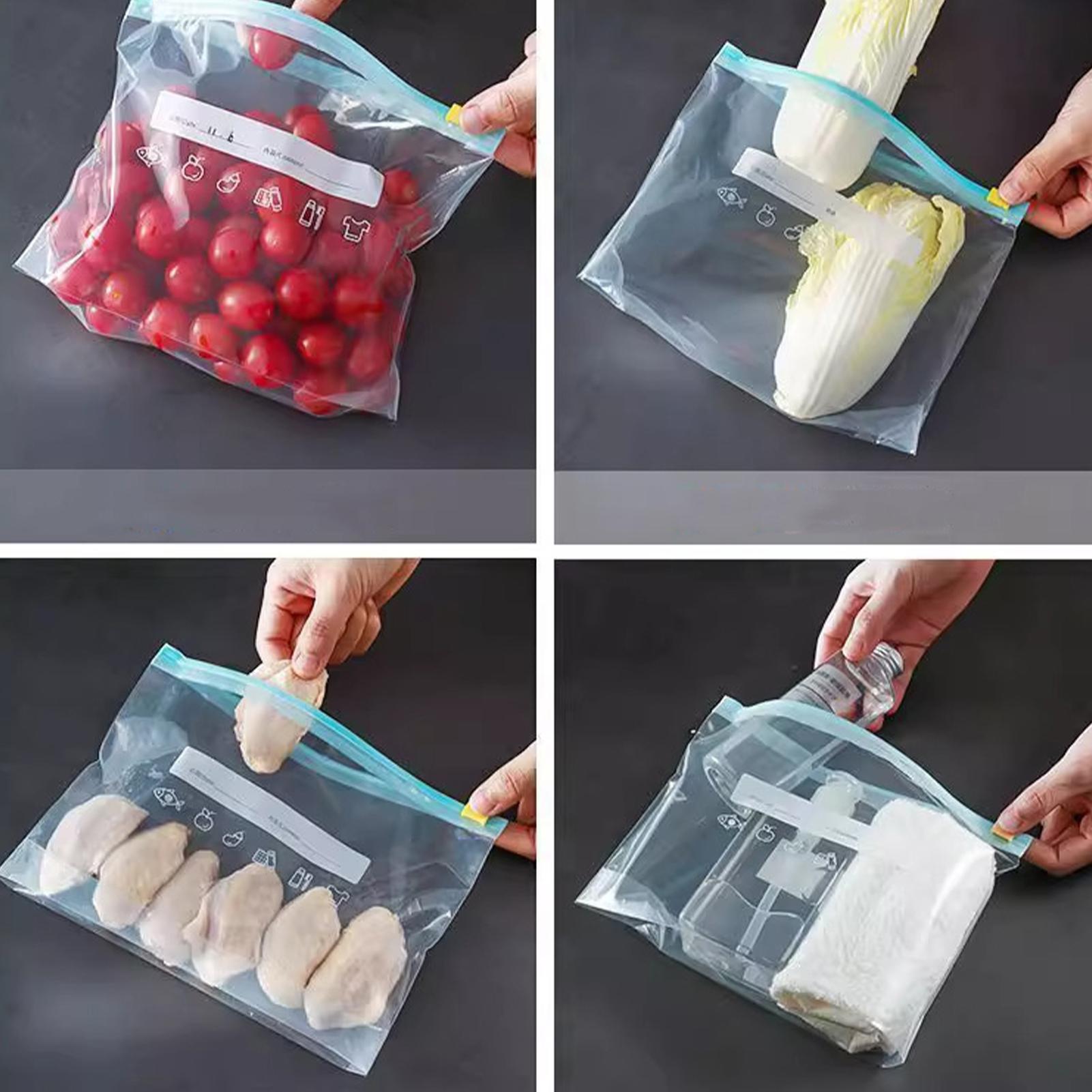 식품 저장 가방 15Pcs 식품 등급 저장 용기 누출  - Food Storage Zipper Bags 리뷰 및 가격